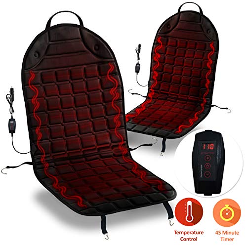 Wool Car Rear Seat Heating Cushion 12V Winter Rear Seat Heating Heater Cover Intelligent Temperature Control,Brown Comfortable Car Accessories 
