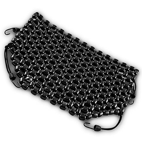 Zone Tech Double Strung Wooden Beaded Ultra Comfort Massaging Seat Cover - Classic Black Premium Quality Massaging Car Seat Cover for Stress Free all Day