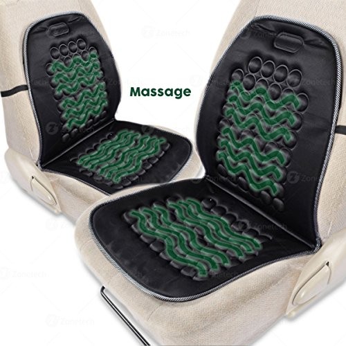  Black Bubble Magnetic Massaging Seat Cushion- Set of 2