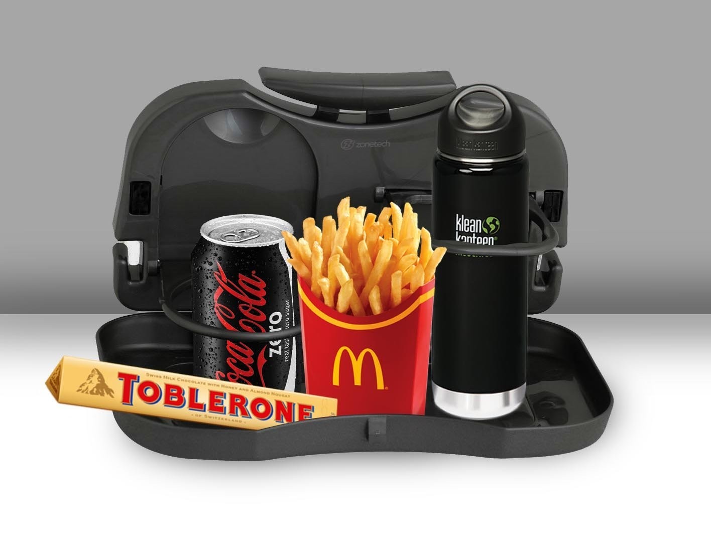 Black Back Seat  Foldable Food and Drink Tray