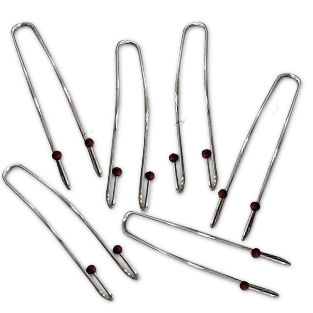 Zone Tech Metal Headrest Hooks – 6-Pack Premium Quality Travel Vehicle Bag and Grocery Hooks