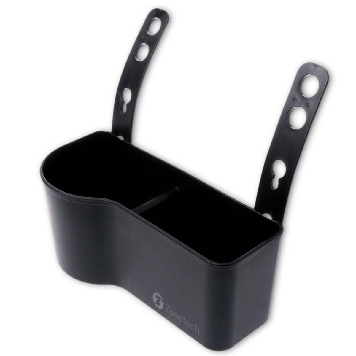 Zone Tech Car Headrest Food and Drink Tray Organizer - Classic Black Portable Premium Quality Car Tray for All Your Needs
