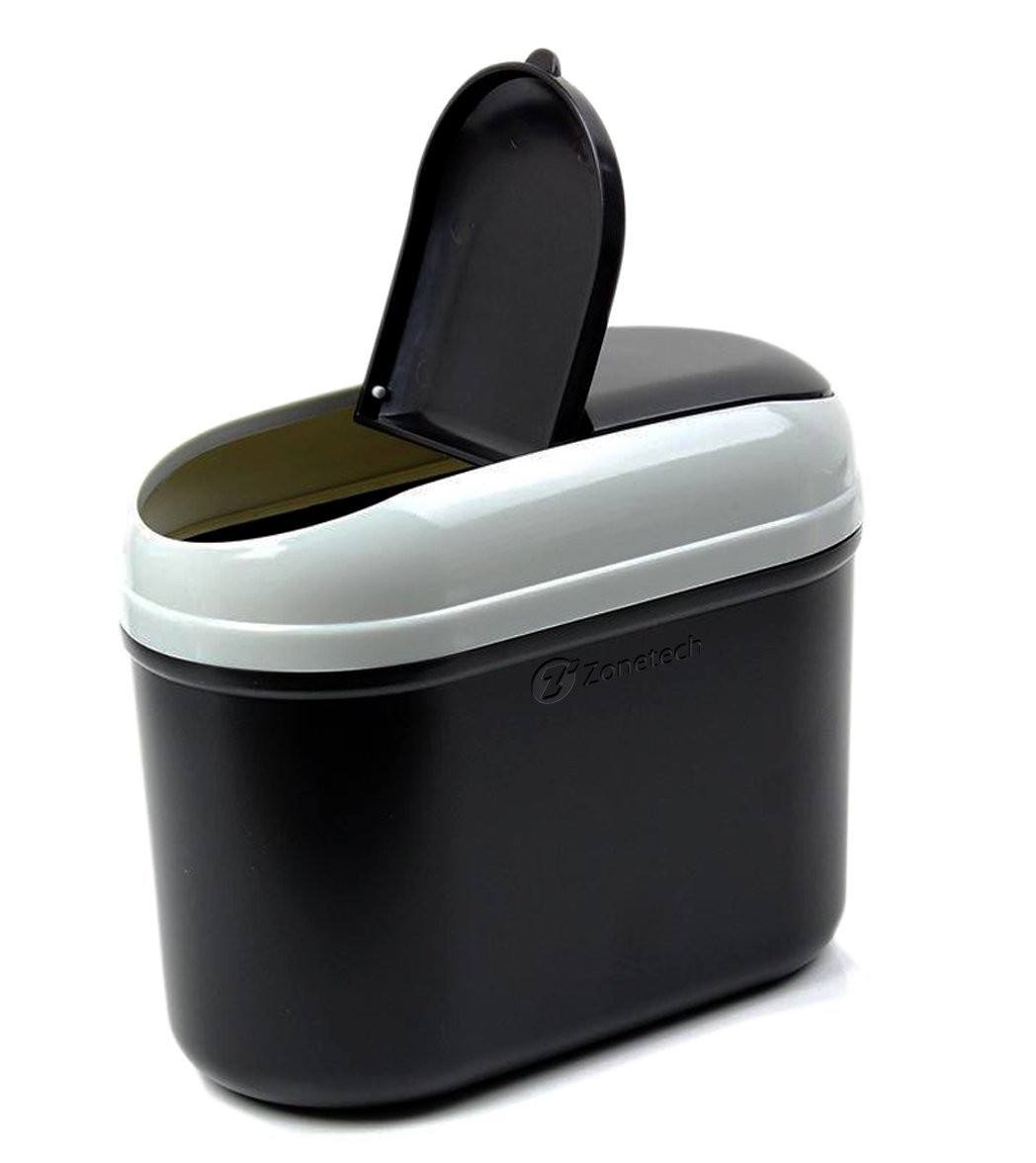 Zone Tech Car Trash Bin Auto Small Litter Can