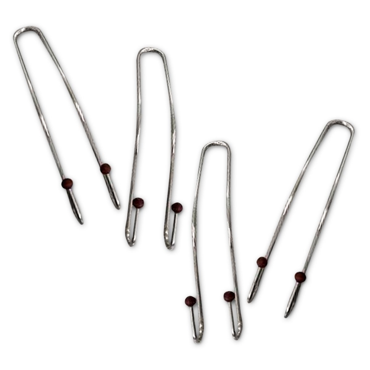 Zone Tech Metal Headrest Hooks – 4-Pack Premium Quality Travel Vehicle Bag and Grocery Hooks