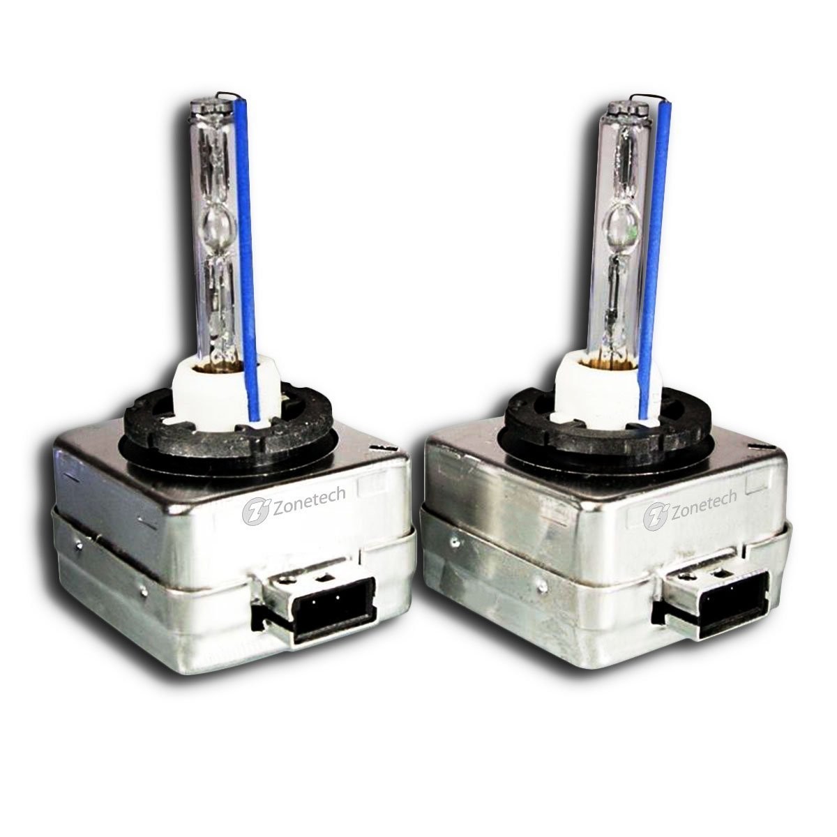 Zone Tech One Pair D1S 6K HID OEM Replacement Light Bulb – Premium Quality D1S 6K HID OEM Replacement White/Blue Light Bulb