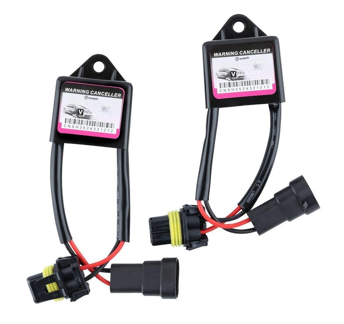 Zone Tech HID Kit Computer Warning Canceller & Anti Flicker (Pair)