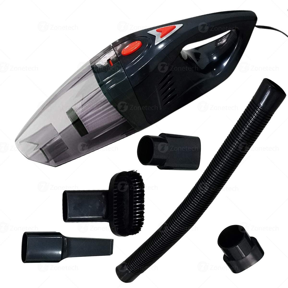 Zone Tech Car Vacuum Cleaner - Premium Quality Strong Suction Multiple Combination Car Vacuum