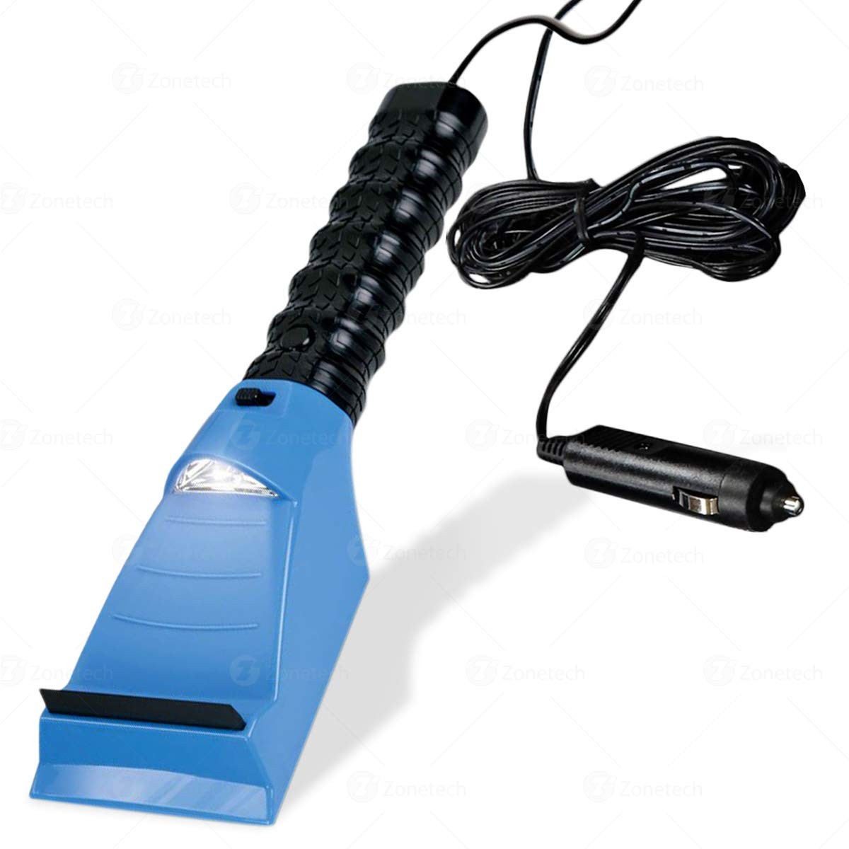 12V Electric Heated Snow and Ice Scraper with LED Indicator