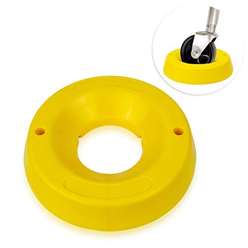 Zone Tech Trailer Jack Wheel Dock - Premium Quality Highly Visible Travel Doughnut Chock for Trailer Tongue Jack Wheel