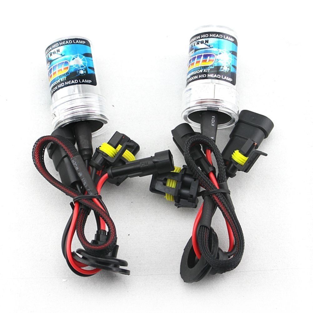 Set of 2 HID 9006 5000K Xenon Replacement Headlight Light Bulbs Zone Tech