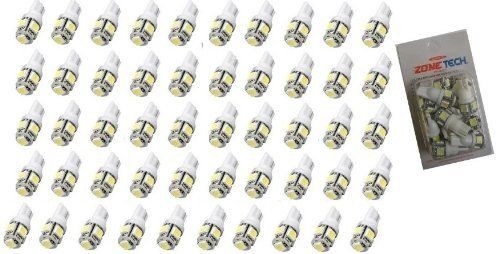 50x 194 168 2825 5-smd WARM WHITE High Power LED Car Lights Bulbs