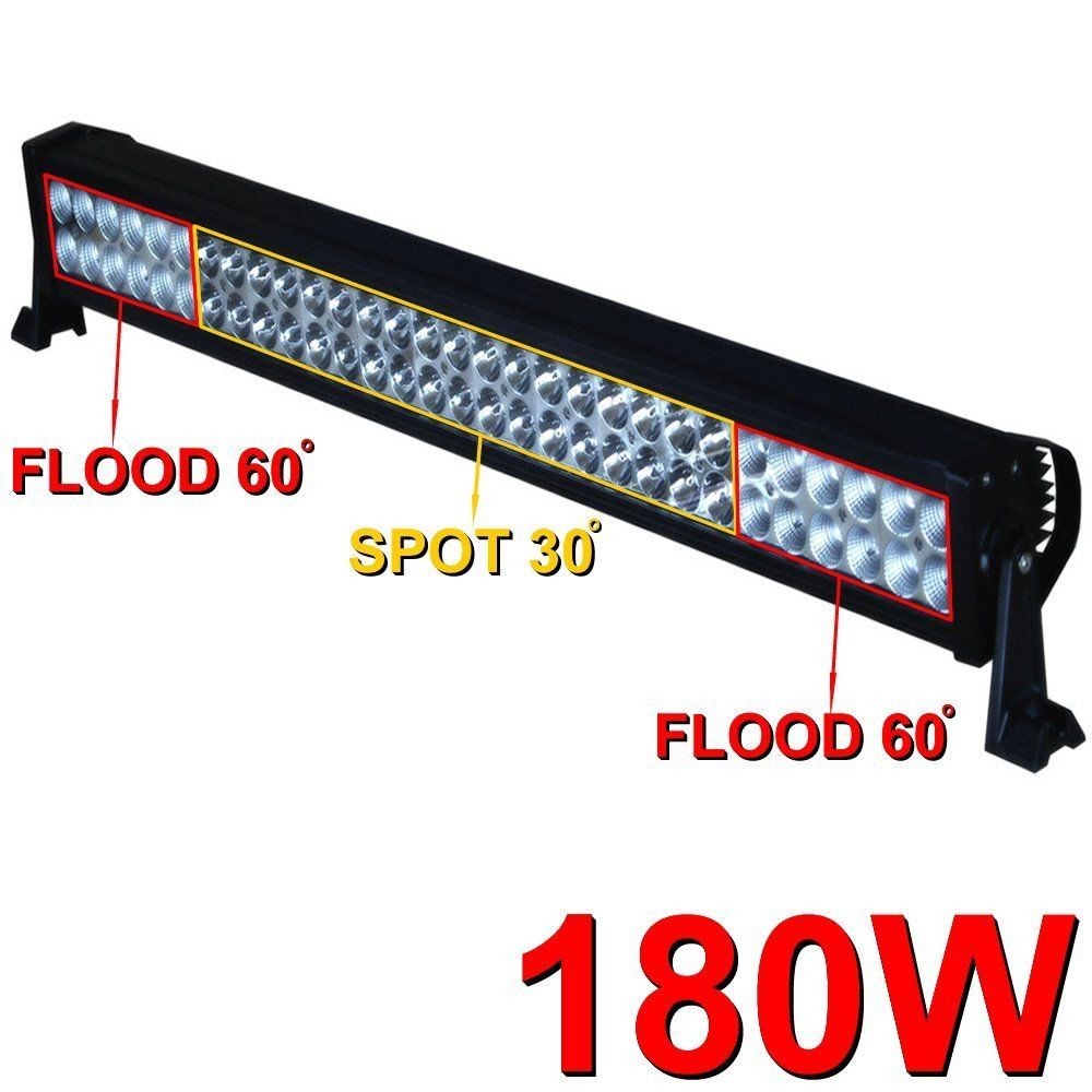 32" Led Light Bar Flood/Spot Combo Beam- 3W Led-180W-12,000 Lumen