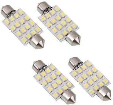 4X Car Auto 39mm 16 SMD LED Interior Dome Festoon White Bulb Lamp Light 12V US