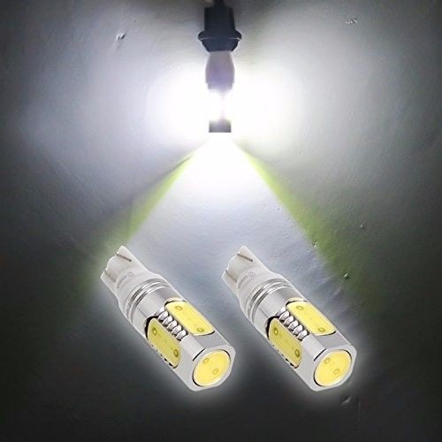 Zone Tech 2x White Cree High Power 7.5W Reverse Backup LED Bulbs Projector T15