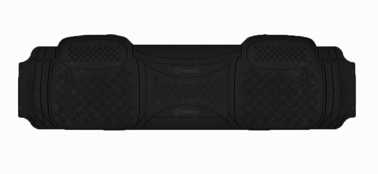 Black All Weather Full Ridged Rubber Trimable  Runner Floor Mat