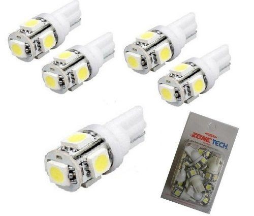 5x 194 168 5-SMD White High Power LED Car Lights Bulb