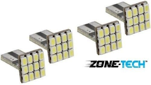 4pcs 12-SMD T15 12V LED Replacement Light Bulbs 921 912 906 - White