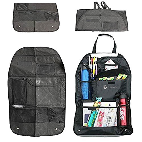 Black Rugged Pack Cloth Back Seat Organizer