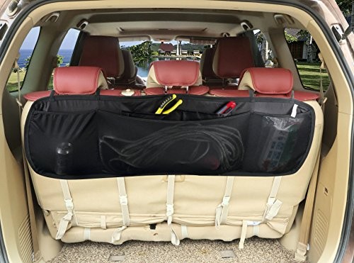 Black Large Flat Back Seat Organizer