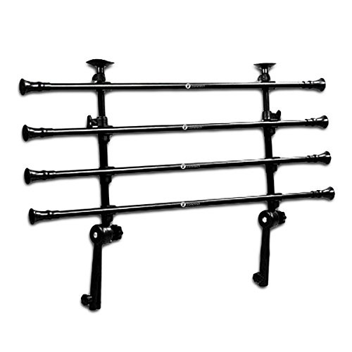 Black Metal Headrest Pet Barrier Cage