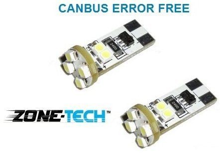 4 pcs Canbus Error Free Warning Wedge T10 8smd W5W, 168, 194 5050 SMD LED Light