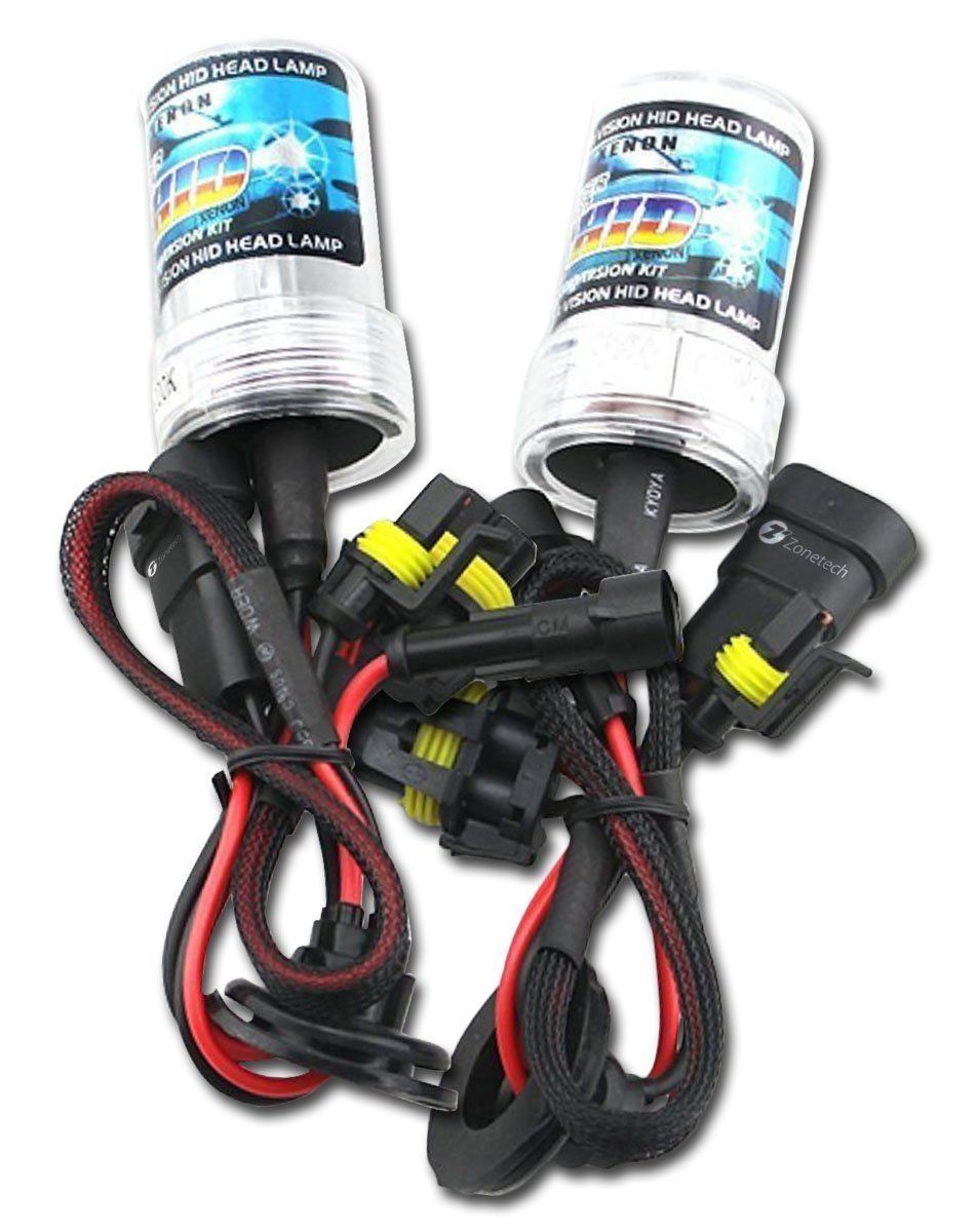 Set of 2 HID 9004 8000K Xenon Replacement Headlight Light Bulbs Zone Tech