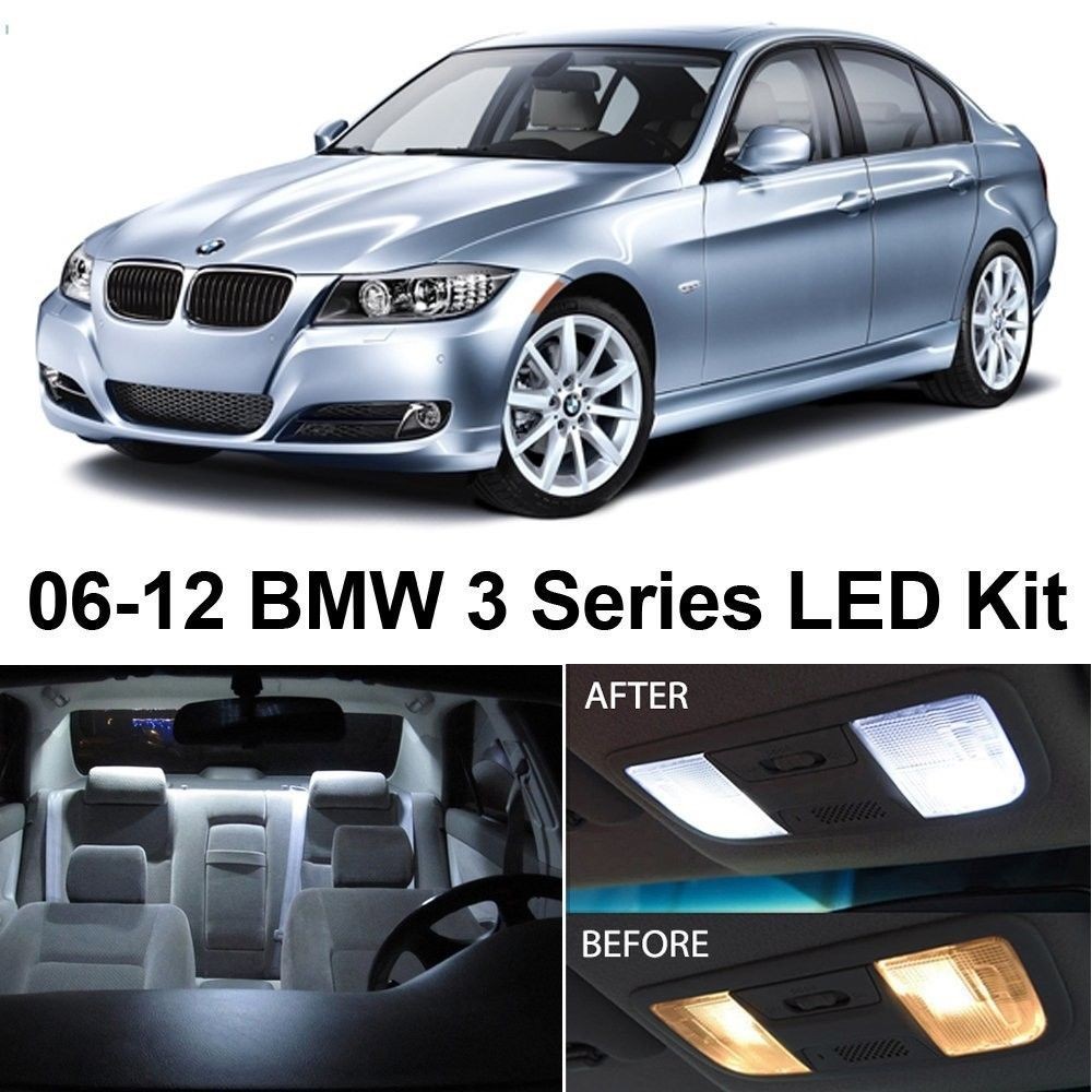 14PC White Interior LED Light Package kit 12V for BMW 3 Series E90 E92 M3 06-11