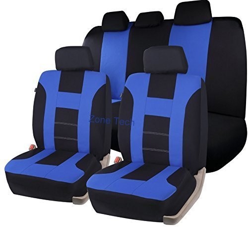 Blue and Black Racing Style Full Seat Cover 