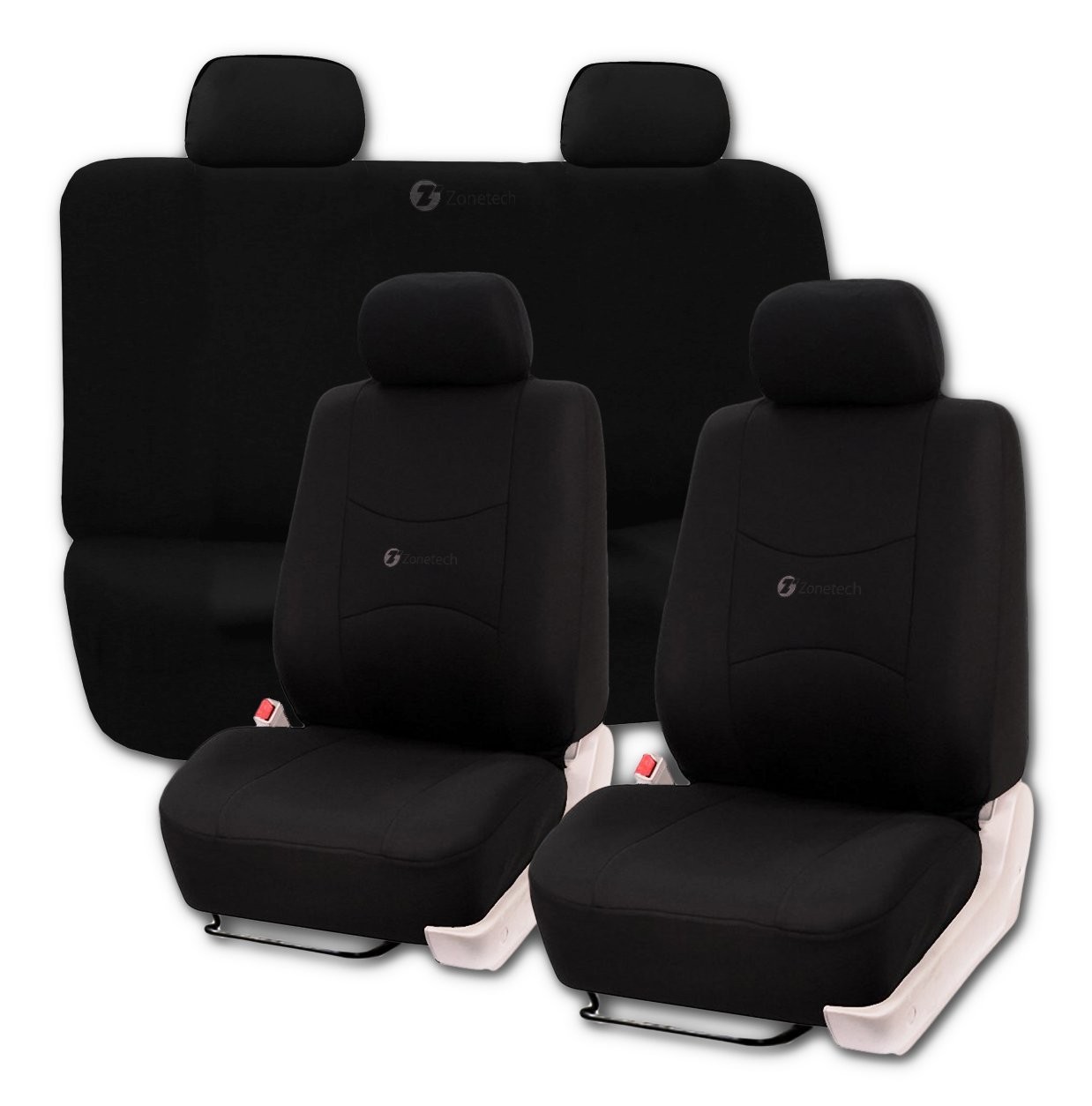 Black Foam Full Seat Cover Set
