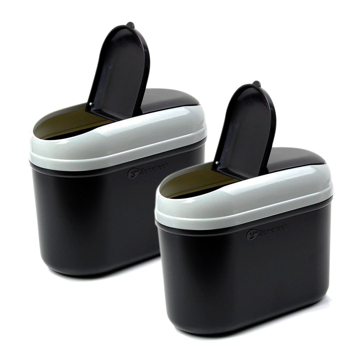 Mini Trash Can with Clip and Hook- Set of 2