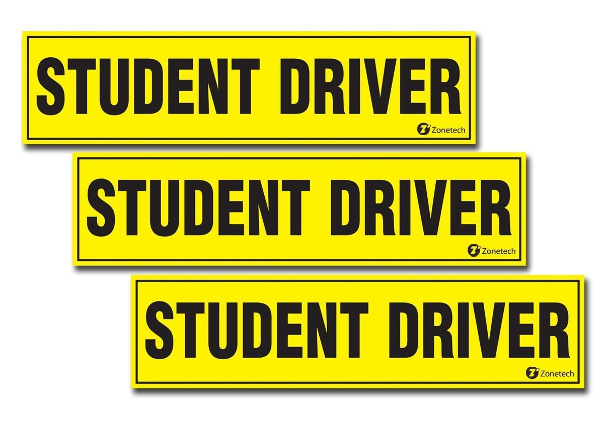 Student Driver Magnet- Set of 3