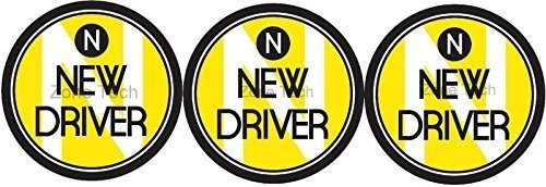 New Driver Rounded Magnet- Set of 3