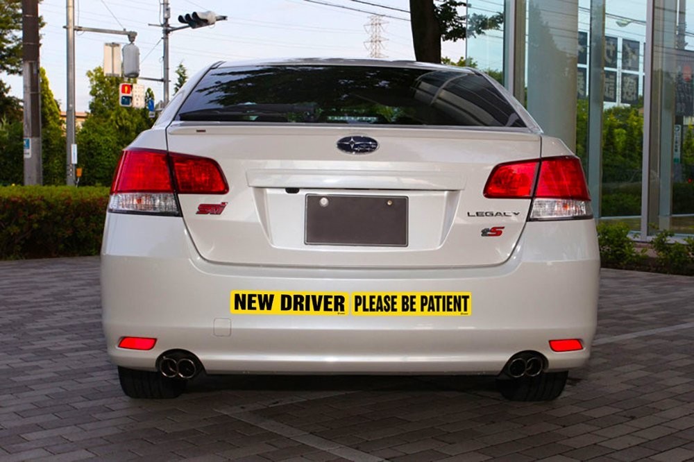Zone Tech New Driver Please Be Patient Magnets Reflective Vehicle Car Signs