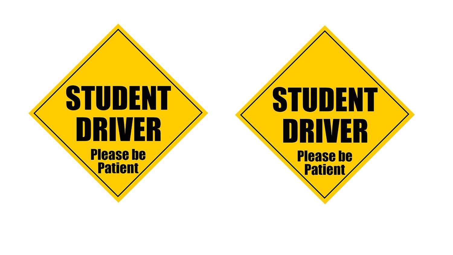 Student Driver Please Be Patient Magnet- Set of 2