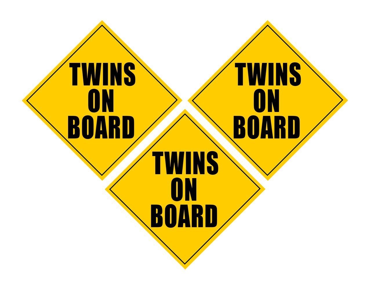 Twins on Board Magnet- Set of 3