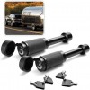 Zone Tech Trailer Hitch Receiver Lock - Premium Quality 2 Anti-Theft 5/8" Pin for Class III IV 2" and 2-1/2" Receiver with Rubber Cap - Durable Metal Weatherproof Receiver-For Tow Trailer, Car, Boat