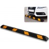 Zone Tech Large Heavy Duty Rubber Parking Curb – 72” Black Striped Long -Premium Quality Car Garage Wheel Stopper- Professional Grade Parking w/ Yellow Reflective Tape for Car, Truck, Trailer and RV