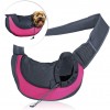 Zone Tech Pet Sling Bag Carrier - Premium Quality Adjustable Breathable Safe Stylish Travelling Pet Hands-Free Sling Bag Perfect for Small Dogs and Cats