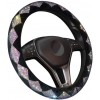Zone Tech Shiny Dimaond Bling Steering Wheel Cover - Premium Quality Diamond Bling Crystal Steering Wheel Cover with PU Leather Backing