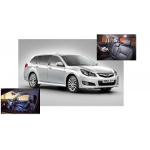 White LED Lights Interior Package for Subaru Legacy 2010-2014 (6 Pieces)