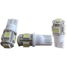 3x T10 5SMD 5050 SMD Bulbs Side Light 194 168 W5W White LED Wedge NEW