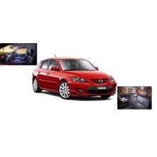  White LED Lights Interior Package Deal Mazda 3 MS3 2004-2009 (6 Pieces)