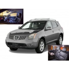 Nissan Rogue White Interior LED Package 2008-2012 (6 Pieces)