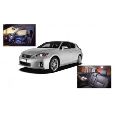 Lexus CT200h 2011 and up White Interior LED Package (6 Pieces)