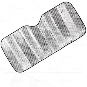 Silver Jumbo Nylon Windshield Sun Shade