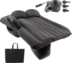 Car Travel Inflatable Air Mattress Back Seat - Zone Tech Premium Quality Car Bed Back Seat Inflatable Air Mattress with 2 Air Pillows