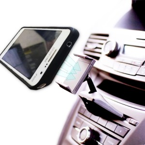 Zone Tech Universal Smartphone CD Slot Mount - Premium Quality CD Slot Smartphone Car Mount Holder Cradle for All iPhone and Android Devices