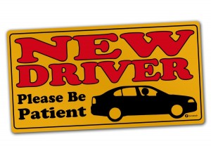 Zone Tech Vehicle Bumper Magnet – Premium Quality New Driver Please Be Patient Effective Bumper Decal Neon Yellow