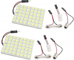 Zone Tech 2pcs 3156 7W Cree with Projector with 12-SMD 12V LED Replacement Light Bulbs 3056 3356 3456 - White