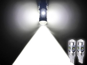 Zone Tech 2 x T10/T15 27W High Power SMD LED Bulb Xenon White Super Bright. Reverse Back up Light